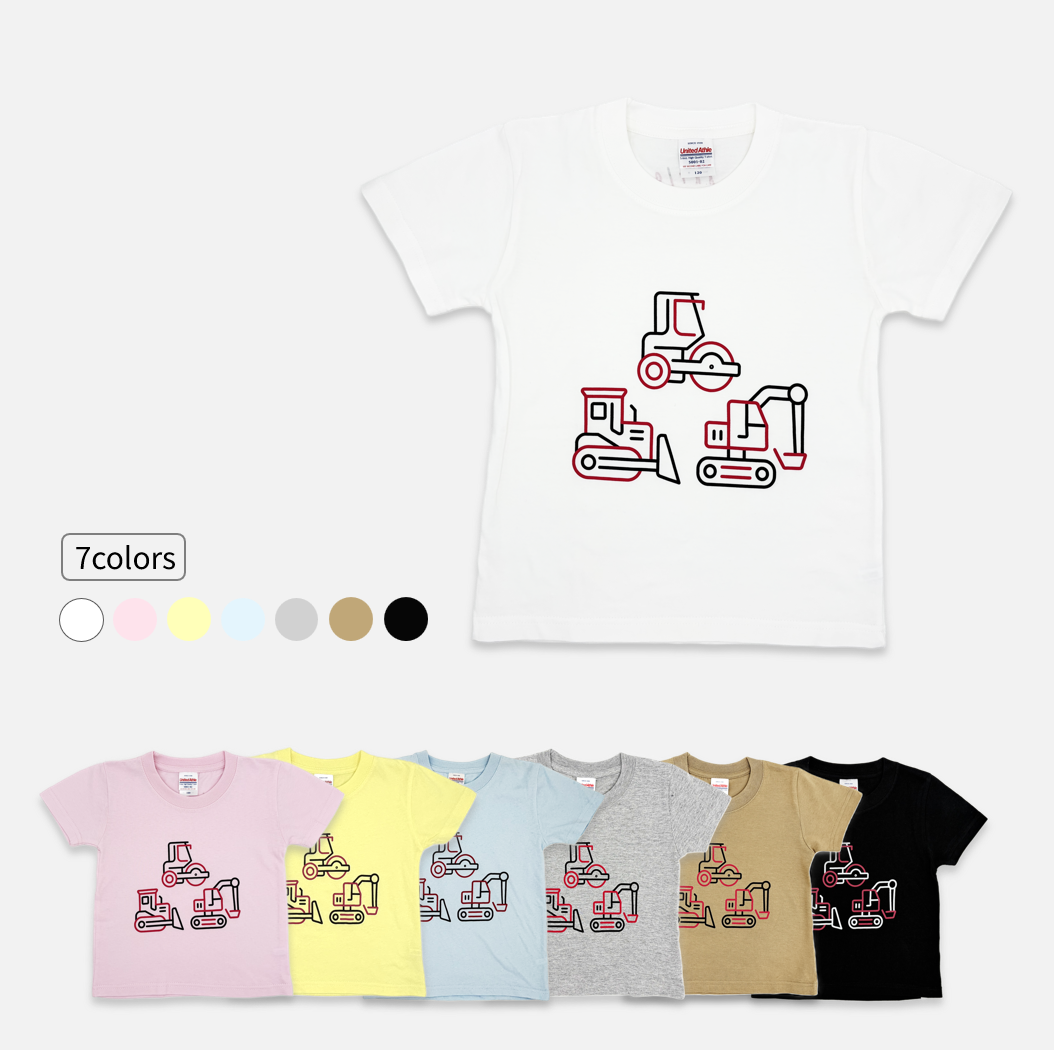 アクティオオリジナルTシャツ　ラインアート（キッズ）