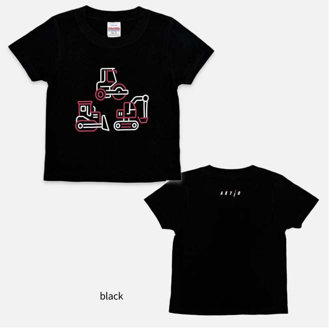 アクティオオリジナルTシャツ　ラインアート（キッズ）
