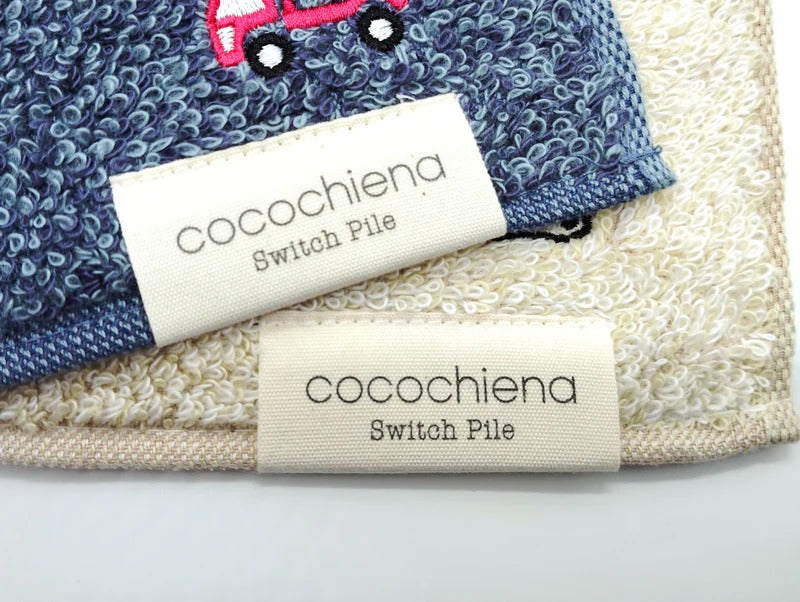 アクティオ 刺繍ミニタオルセット（アイボリー、ネイビーブルー）
