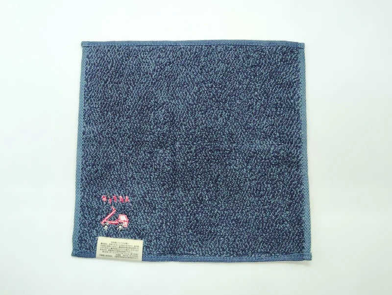 アクティオ 刺繍ミニタオルセット（アイボリー、ネイビーブルー）